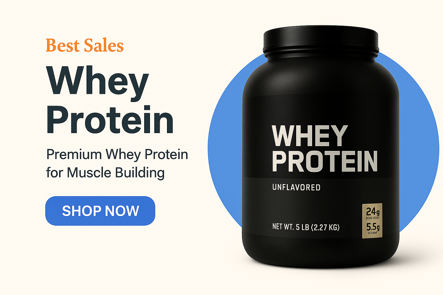 Whey Protein Advertisement Showcase